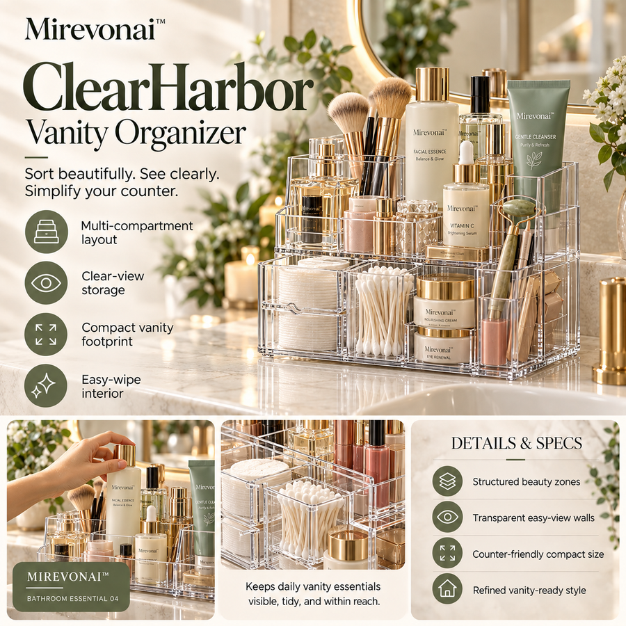 Lorienzr™ ClearHarbor Vanity Organizer