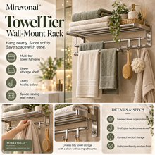 Lorienzr™ TowelTier Wall-Mount Rack
