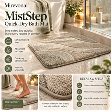 Lorienzr™ MistStep Quick-Dry Bath Mat
