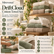 Lorienzr™ DriftCloud Cotton Towel Set
