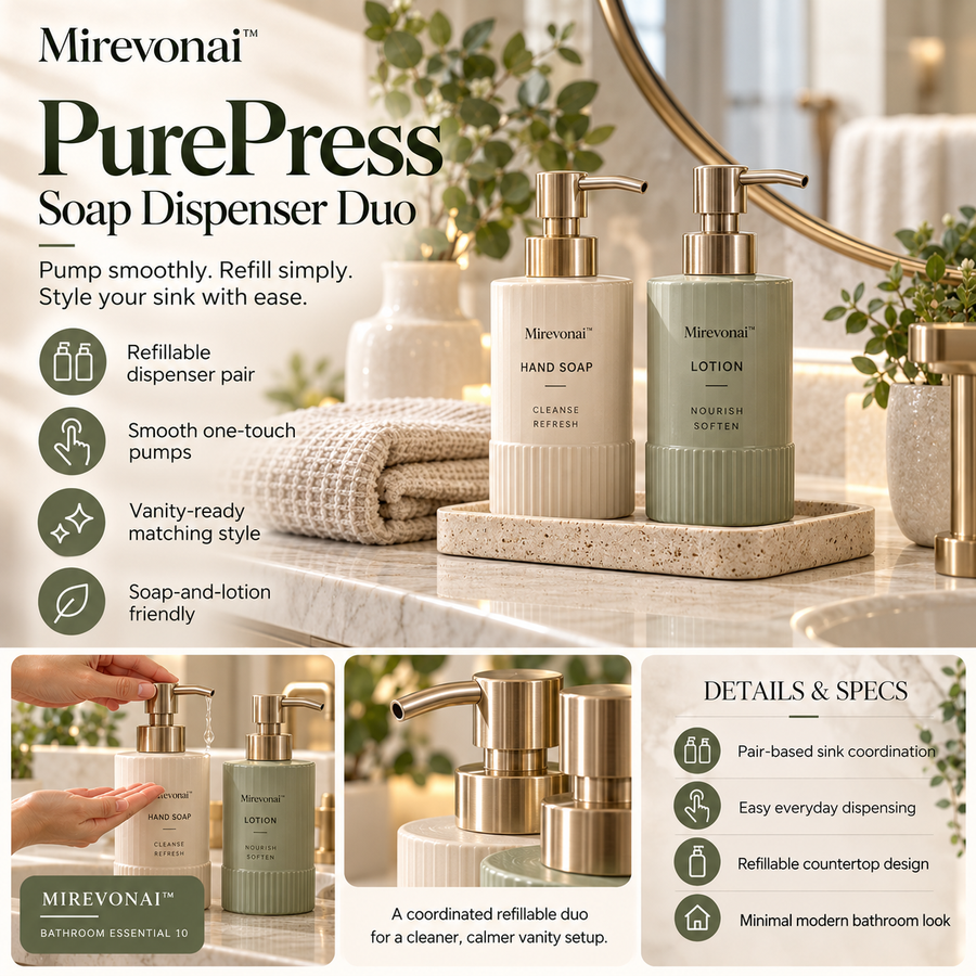 Lorienzr™ PurePress Soap Dispenser Duo