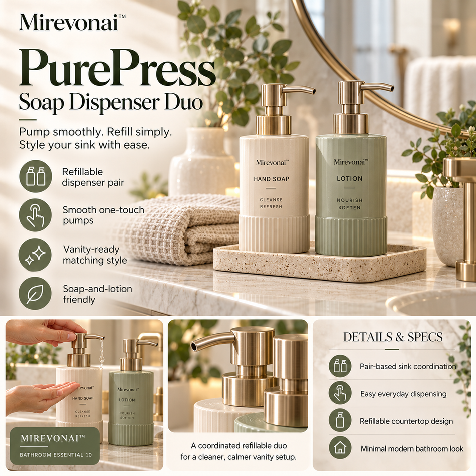 Lorienzr™ PurePress Soap Dispenser Duo