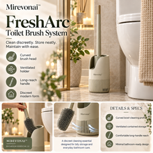 Lorienzr™ FreshArc Toilet Brush System