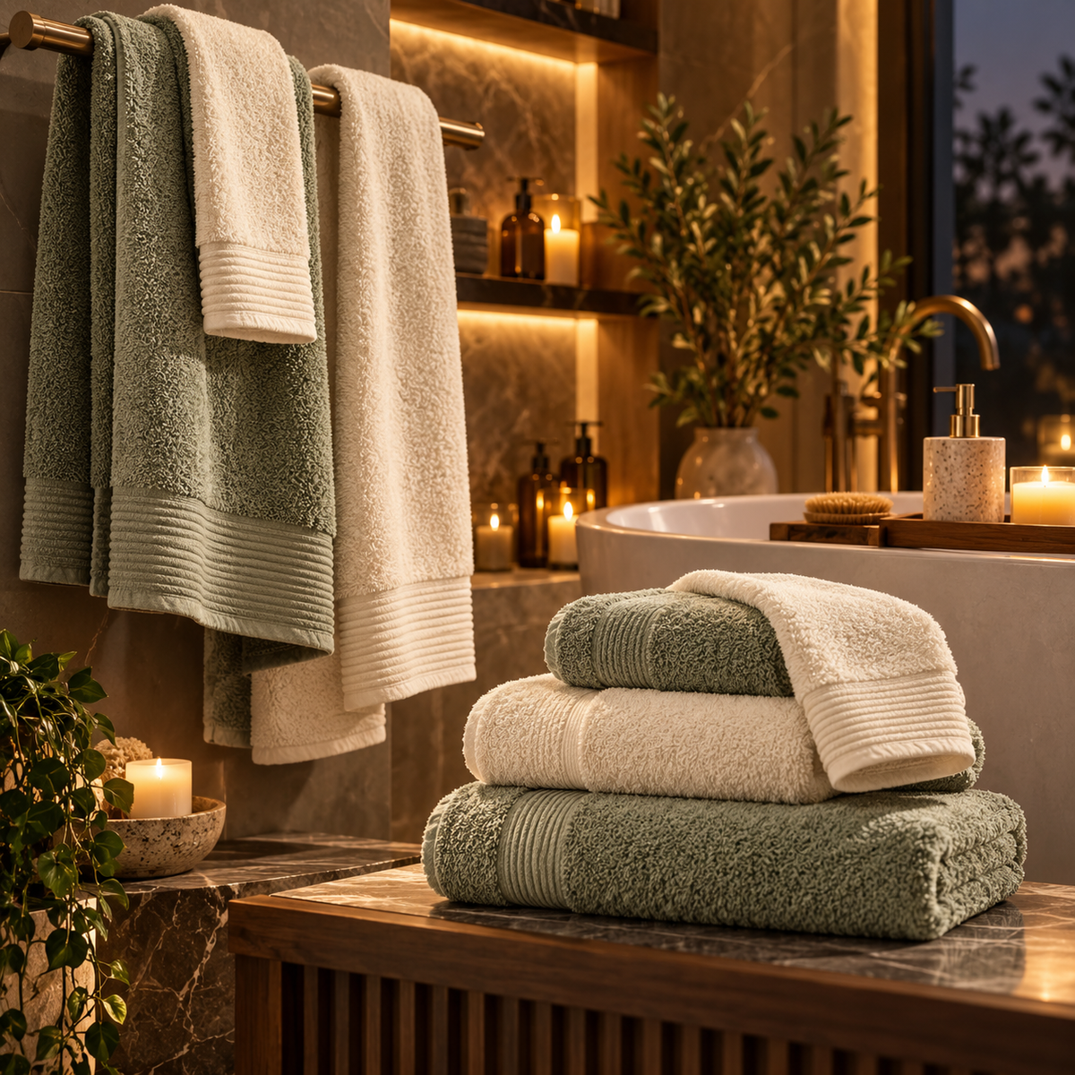 Lorienzr™ DriftCloud Cotton Towel Set