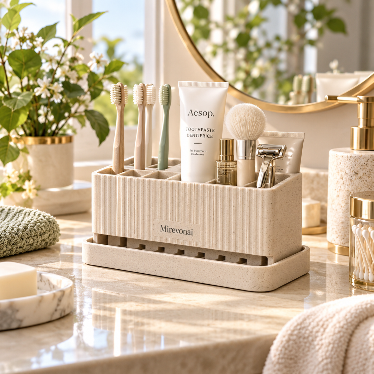 Lorienzr™ BrushBay Toothbrush Organizer